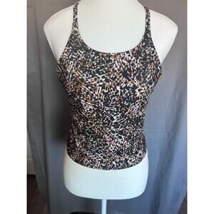 Old Navy Women’s Powersoft Black Brown Activewear Racerback Tank top- M